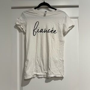 3 Maeven shirts - fiancé t-shirt, bride tank top and honeymoon vibes tank top